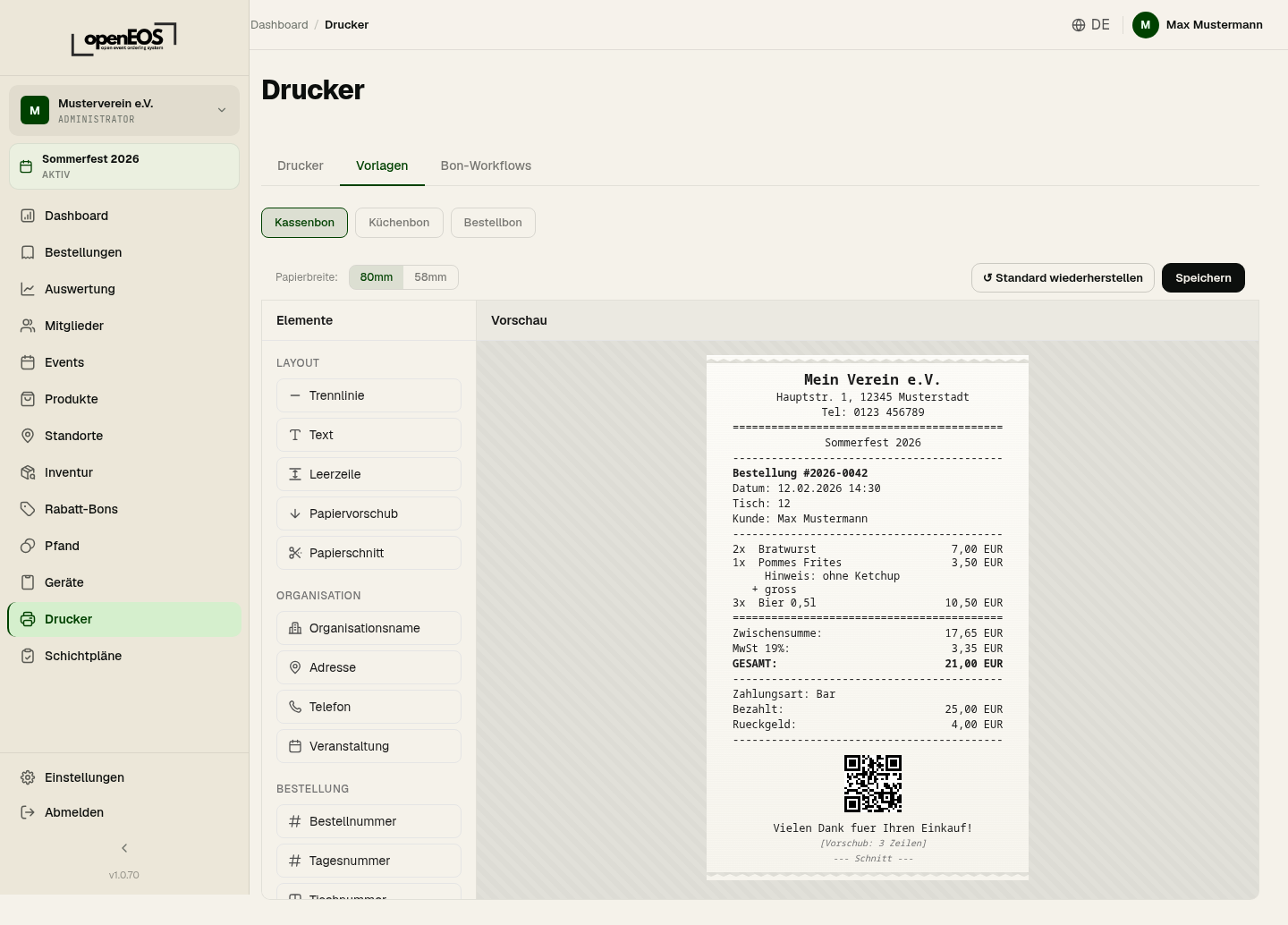 Drucker – Vorlagen