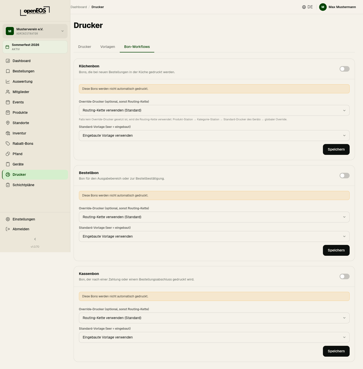 Drucker – Bon-Workflows