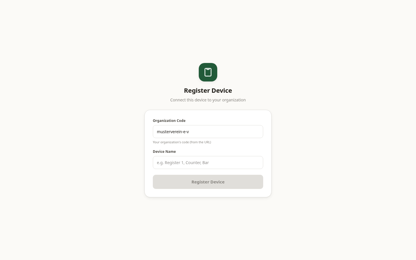 Device registration