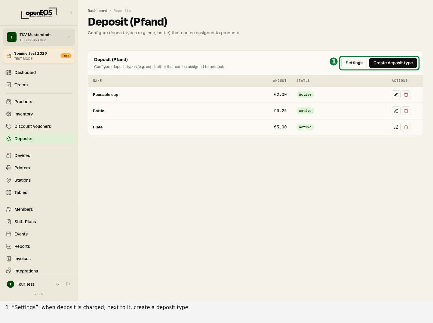 Deposit