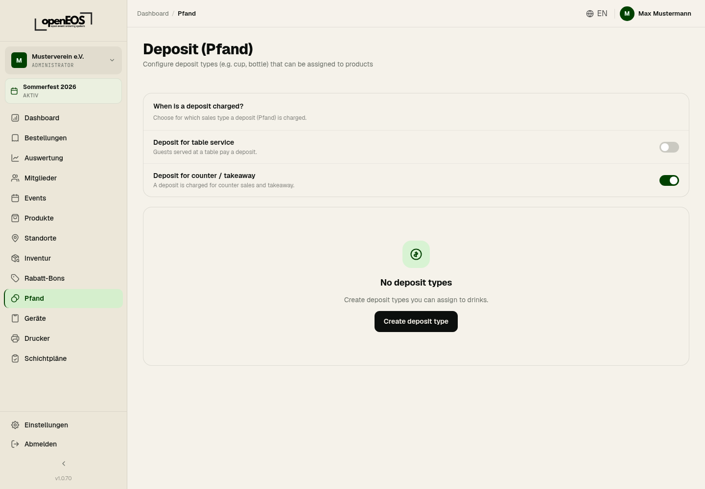 Deposit